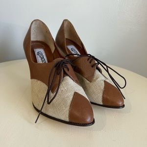 Vintage Rush Hour Leather Upper Women’s High Heels NEW size 7.5B